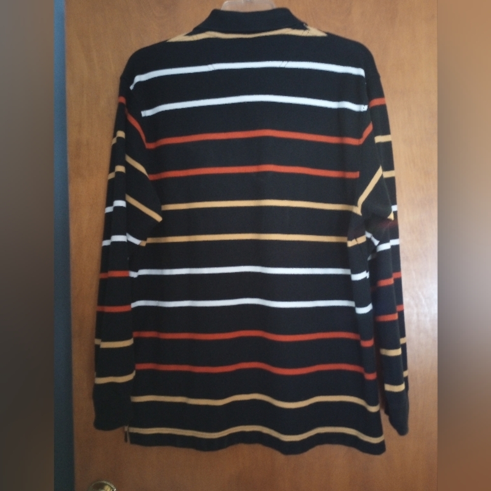 Karl Kani Striped Black Polo Shirt XL - Picture 3 of 5